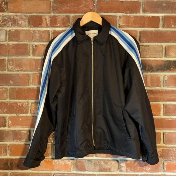 Noon Goons Black/ Blue Stripes Bomber Varsity Rave Jacket Unisex Size Small - Picture 3 of 9